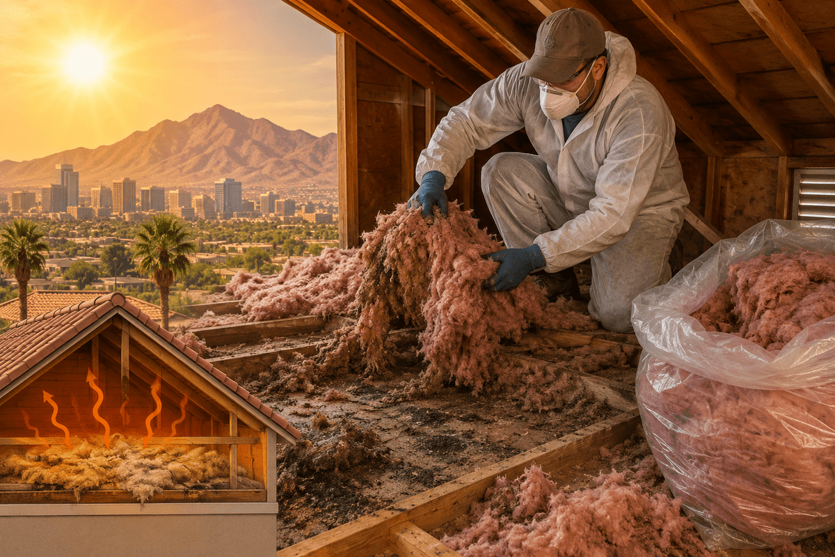 Insulation Removal in Phoenix: When Old Insulation Is Doing Harm