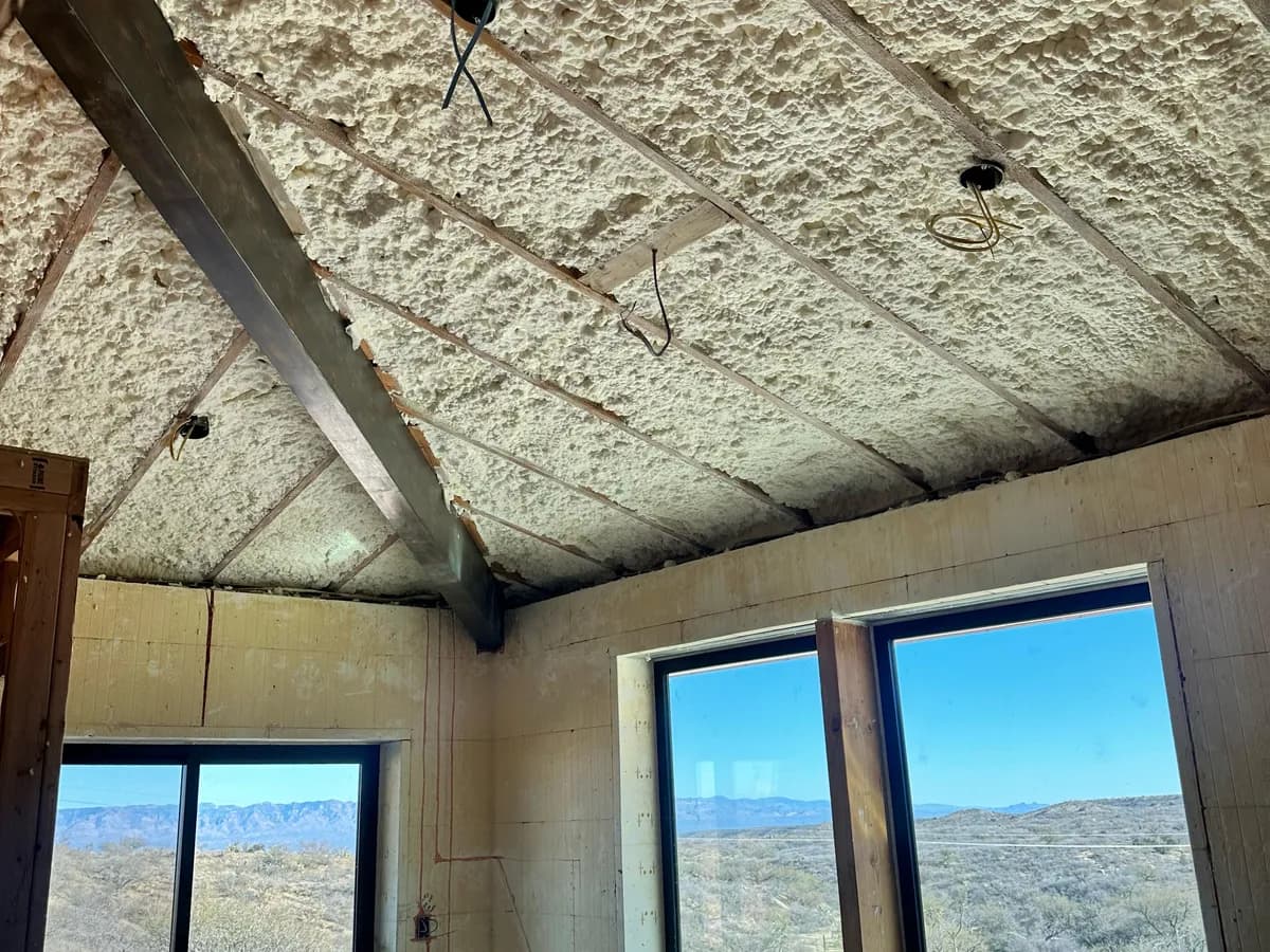Open-Cell spray foam: Residential Roof-Deck Encapsulation